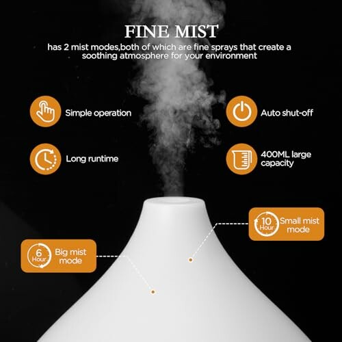 Diffuseur d'arômes avec deux modes de brume