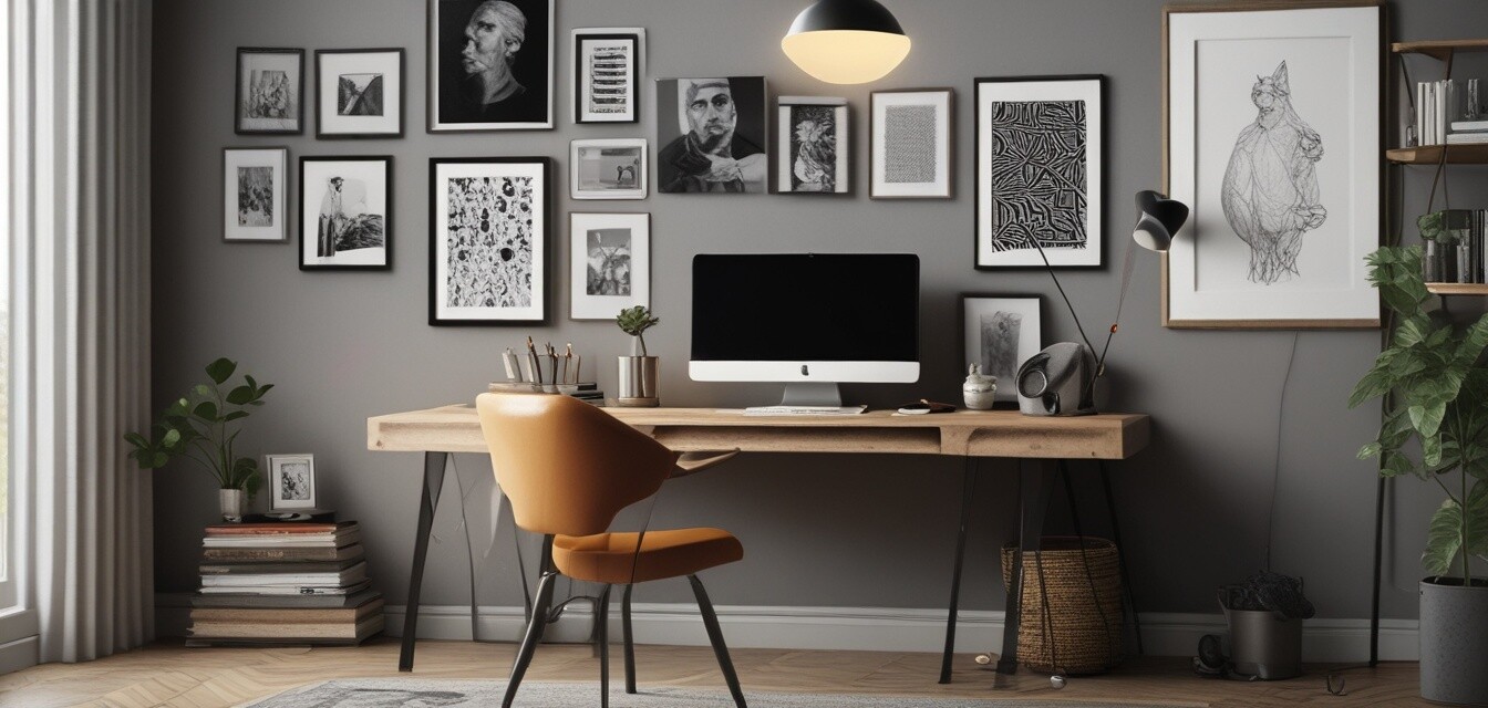 Bureau décoré