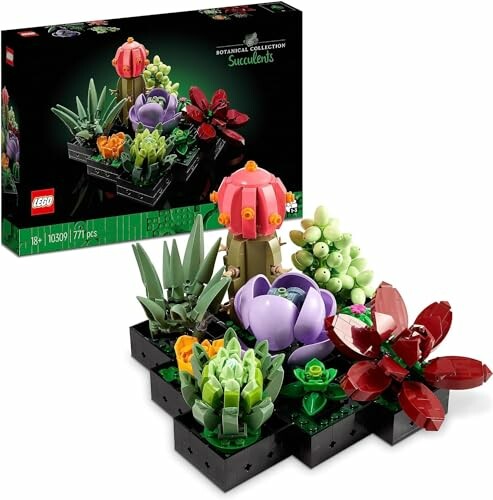 Ensemble de succulentes LEGO de la collection botanique.