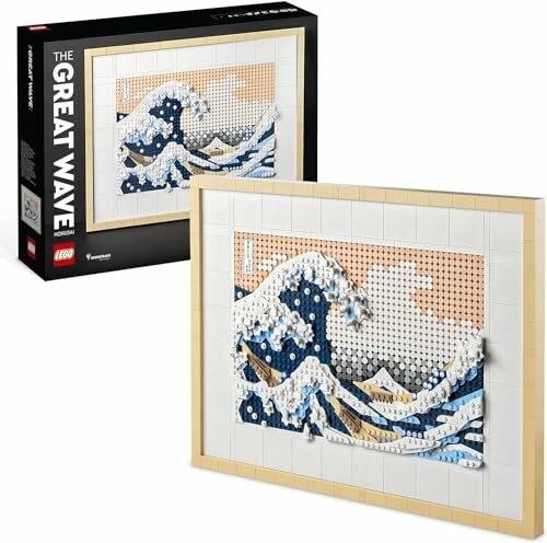 Lego ensemble de la Grande Vague inspiré par Hokusai.